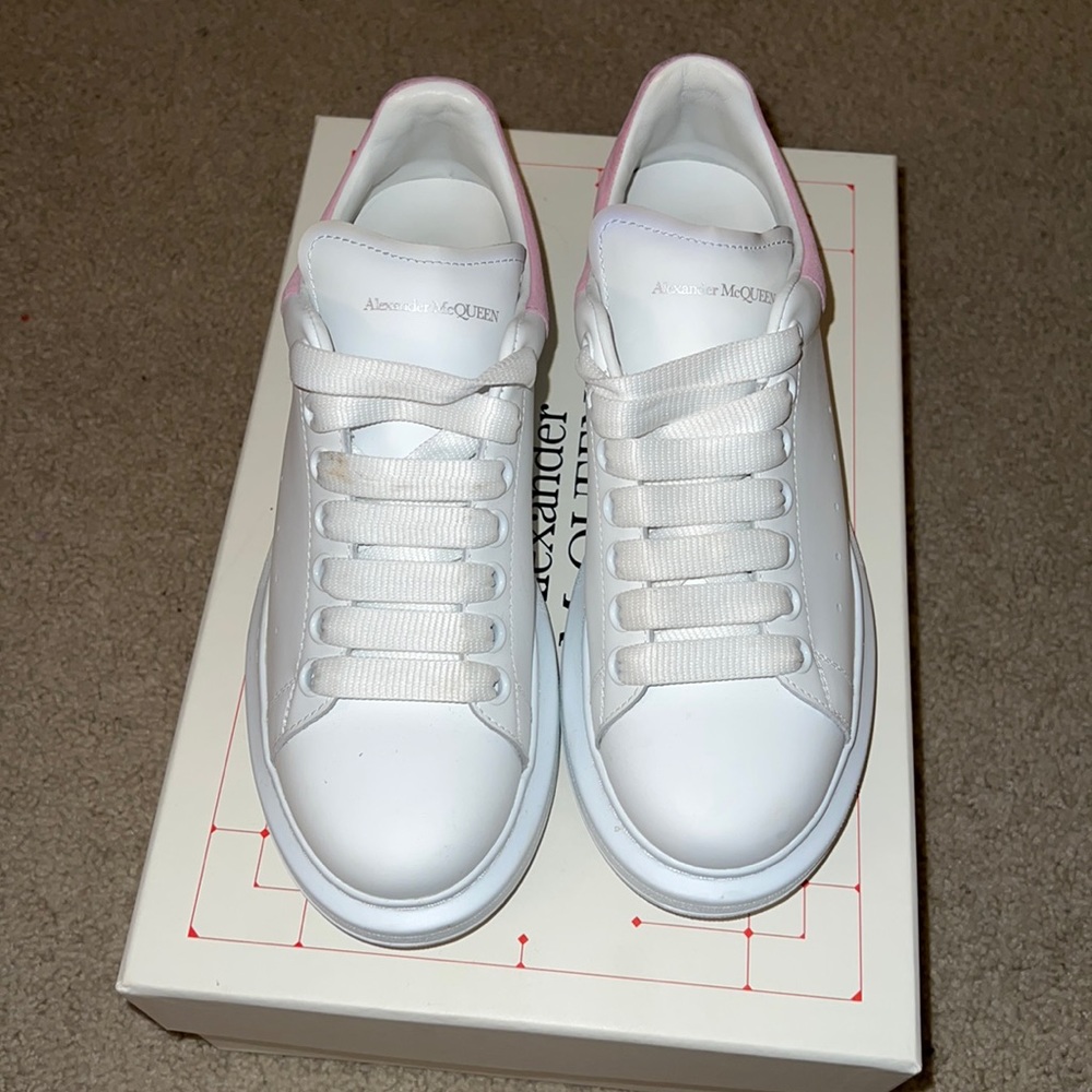 COPY - Alexander McQueen - Ssense Exclusive White & Pink Oversized Sneaker - sz…